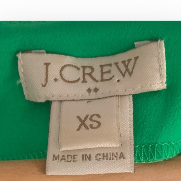 J.Crew Short Sleeve Blouse Kelly Green - Picture 4 of 4